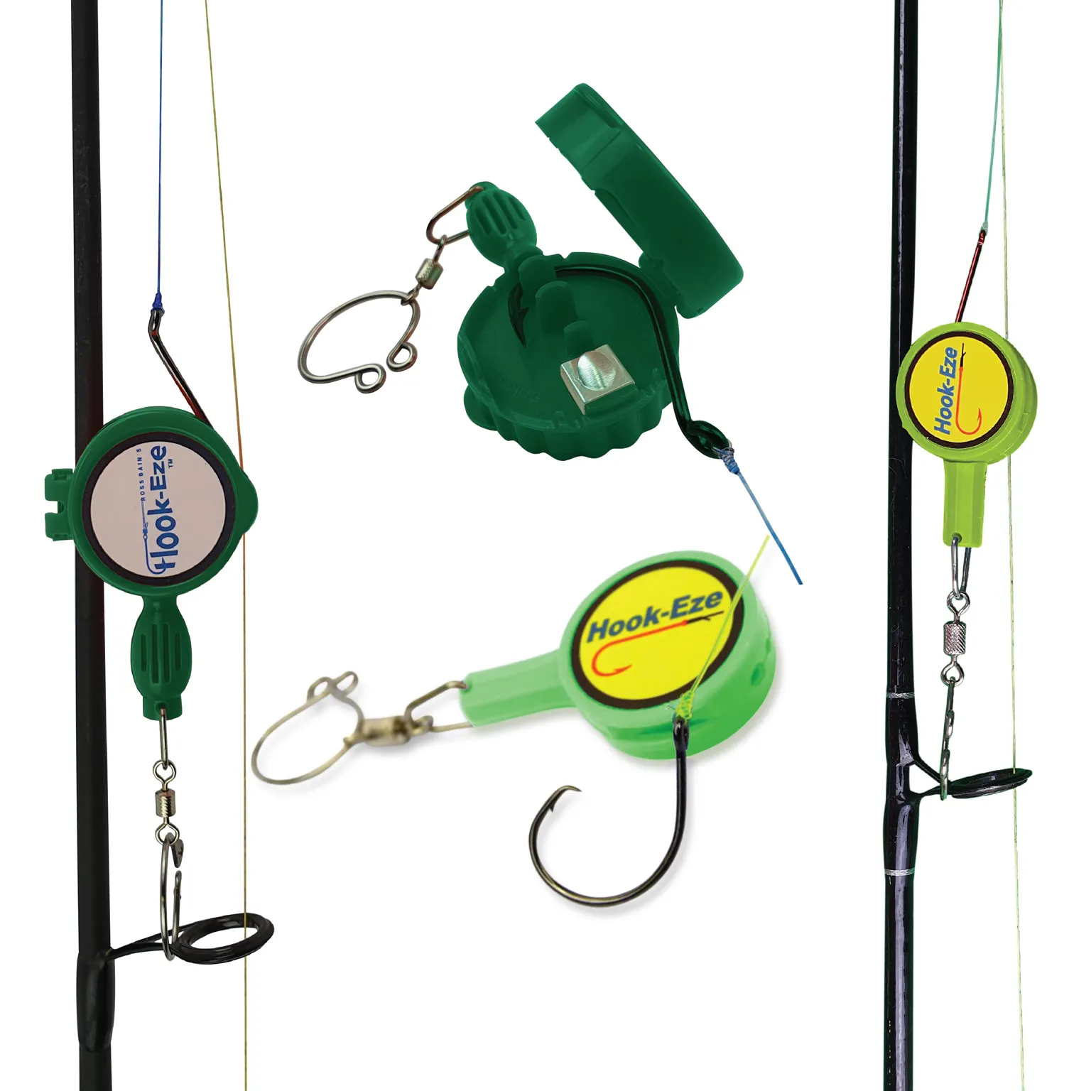 HookEze Fishing Knot Tying Tool (Standard & Large) | Pack of 4