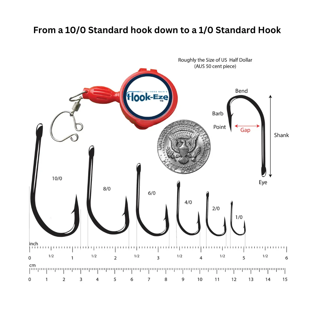 HookEze Fishing Knot Tying Tool (Large) | Pack of 2 | Blue